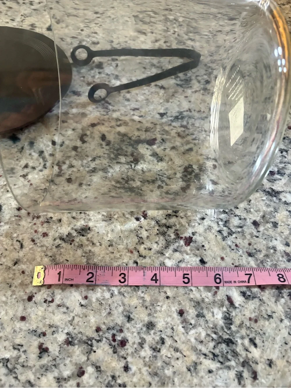Pottery Barn bronze glass ice bucket with tongs new with tag